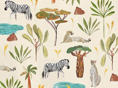 African Savanna surface pattern