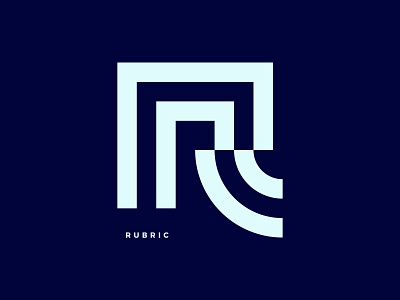 Rubric branding creative logo geometric letter logo logo design logo inspiration monogram r logo rr logo rubric simple logo