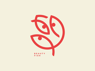 Beauty Fish beauty cafe creative logo design fish flower food grill logo logo inspiration restaurant rose seafood simple logo sushi