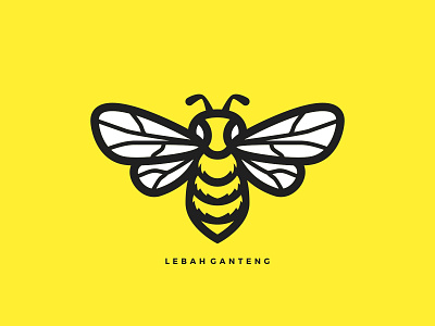 Lebah Ganteng animal bee character design handsome honey honey bee honeycomb illustration insects logo mascot minimalist wasp