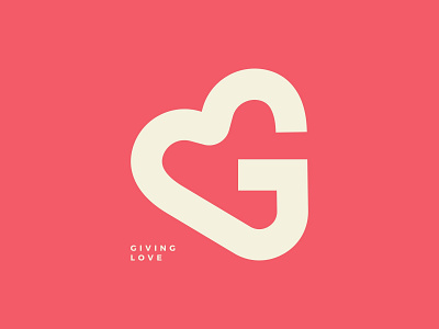Giving Love creative logo g love letter g logo logo design logo inspiration love logo monogram simple logo typography