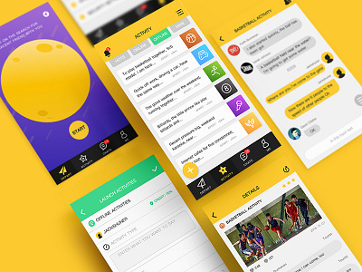 TOGETHER-APP DESIGN app interest social ue ui ux yellow
