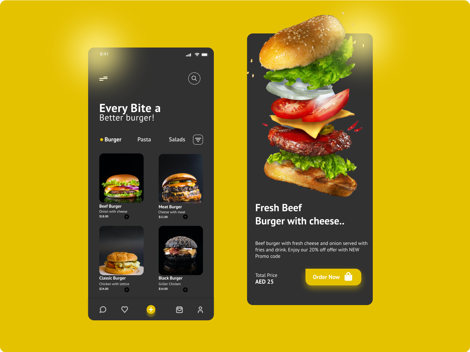 Delivery Food - Mobile App Design by Nilsu Yilmaz on Dribbble