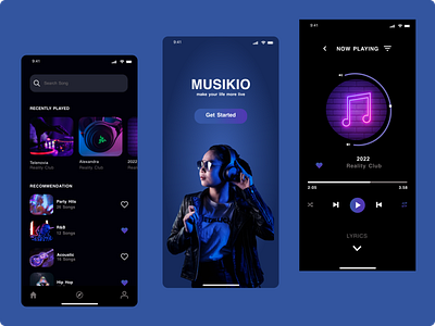 Music - Mobile App Design app design mobile app mobile app design music music app music app design ui ui design ux ux design