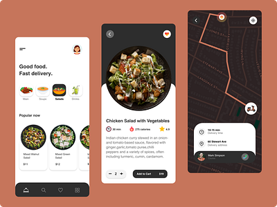Food - Mobile App Design app design food foodapp foodappdesign icon logo mobile app mobile app design ui ui design uidesign ux uxdesign