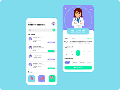 Doctor Finder - Mobile App Design app branding design designer doctor doctorfinder figma graphic design icon illustration logo mobile app mobile app design ui ui design ux ux design uxdesign vector xd