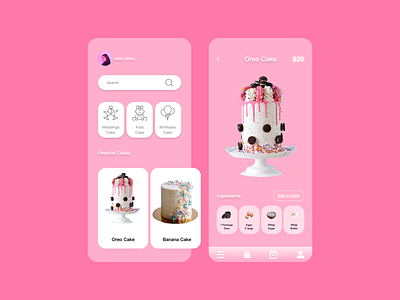 Cake Sale - Mobile App Design