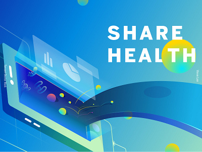 Share Health care，health，illustration，virtual medical reality