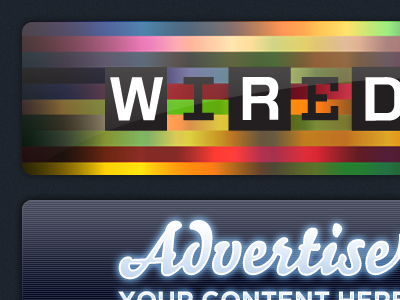 Ad Panels advert blur glow neon stream