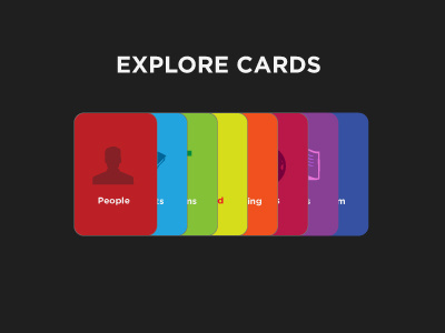 Card User Interface navigation menu cards ui spatial navigation deck spectrum icons