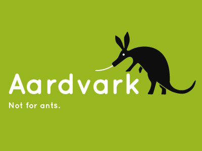 Aardvark Logomark aardvark logo rounded vector