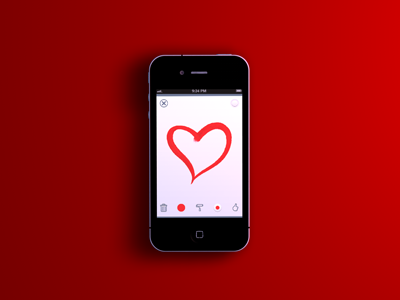 Red Render 3d app heart hero icons ios iphone love model red render sketch