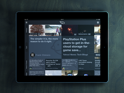 iPad Wood Render app apple icons ios ipad landscape news render ticker wood