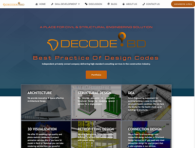 Decode BD branding design graphic design logo ui webdesign wordpress