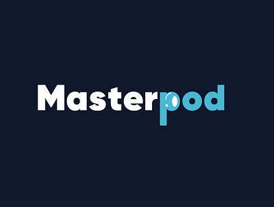 MasterPod Logo design branding creative design graphic design logo modern simple design