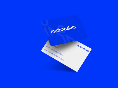 Mathanasium Business card branding creative design graphic design logo modern simple design