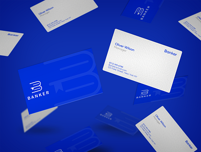 Banker Business Card branding creative design graphic design logo modern simple design