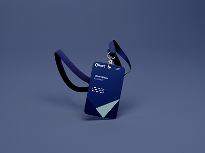 Comet ID card Holder branding creative design graphic design logo modern simple design