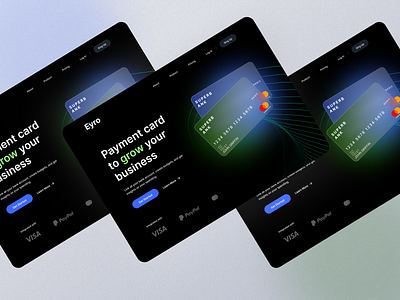 Eyro Payment Card Fintech - Landing Page