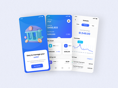 Cryptocurrency App Design