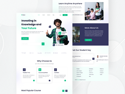 E-Learning Landing Page