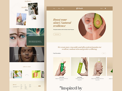 Skin Care - Website Landing Page