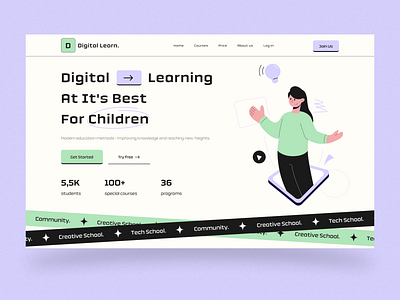 Digital Learn - Hero Section