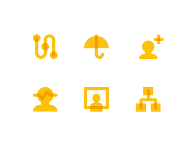 Icons branding drawings governance iconography icons illustration illustrator screen set umbrella user vector