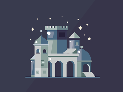 Castle for Mad King Story castle illustration
