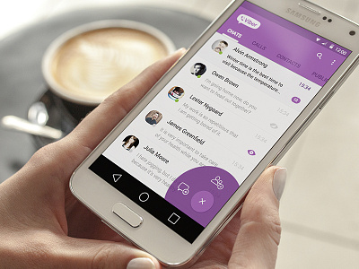 Viber redesign concept (unofficial) android art direction mobile app redesign ui design ux design viber visual design