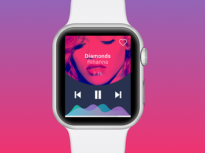 Daily UI / #009 Music Player art direction daiuly ui day09 minimal music music player rihanna ui design ux design visual design