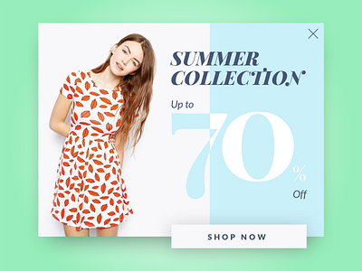 Daily UI / #16 Pop-Up / Overlay art direction daily ui day16 design dribbble fashion lightbox pop up overlay sketch summer ux design visual design