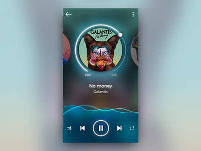 Music Player Concept art direction daily ui design dribbble mobile app music music player player rebound ux design visual design