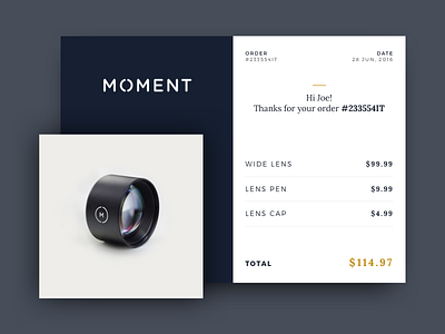 Daily UI / #17 Email Receipt 