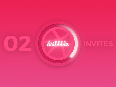 2 Dribbble Invites art direction daily ui design dribbble dribbble invitation invites ux design visual design