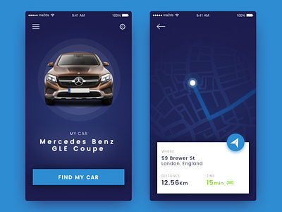 Daily UI / #20 Location Tracker art direction daily ui location tracker minimal mobile mobile app ui design ux design visual design