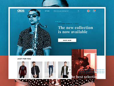 Asos Redesign - Concept art direction asos branding concept graphic design redesign restyling ui design ux design visual design