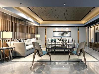 Modern & Classic 3D Interior Rendering Designed by Blueribbon 3D