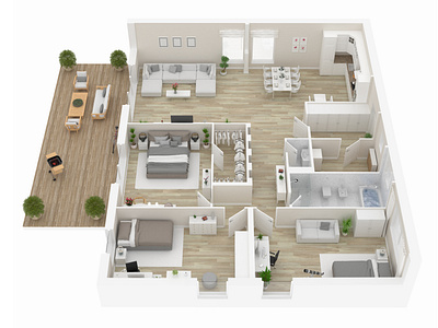 Visualize your dreams with 3D Floor Plan rendering