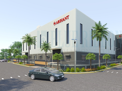 3D Exterior Rendering of Industrial Warehouse design 3d animation studio in ahmedabad 3d walkthrough companies 3danimation 3darchitecturalwalkthrough 3dexteriorrendering 3drenderindservices