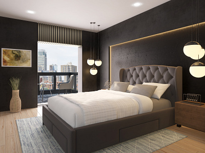 Contemporary Style 3D Bedroom Interior Rendering 3d animation studio in ahmedabad 3d walkthrough companies 3danimation 3darchitecturalwalkthrough 3dexteriorrendering 3drenderindservices