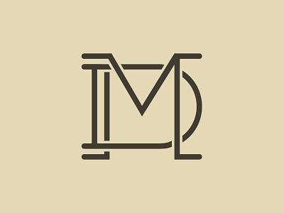 MD Type illustrator logo monogram text typography