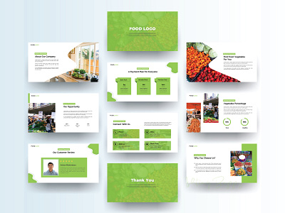 PowerPoint Presentation Design I Vegetable PPT Design