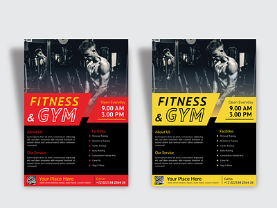 Creative Fitness & Gym Flyer Design