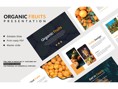 Presentation Design I Organic Fruits PPTX