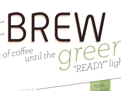 Brew Sign alwyn archer coffee typography