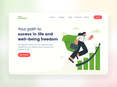 Landing page for digital marketing agency