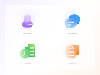 A frosted glass style explore. design figma icon ui