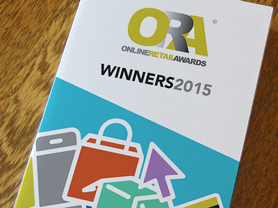 Online Retail Awards Catalog bookcover coverdesign illustration