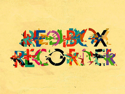 RED BOX RECORDER - COLOUR CODES album albumcover colour record sleevedesign typography vinyl